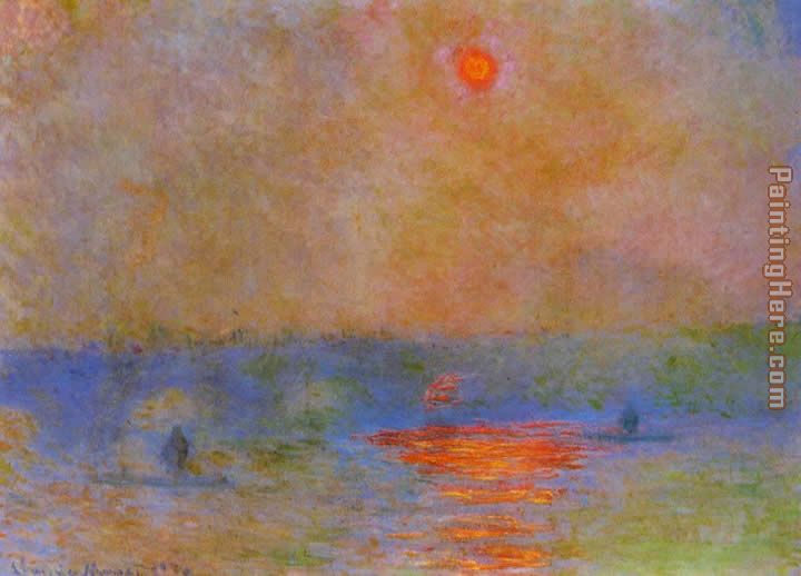 Waterloo Bridge Sunlight in the Fog painting - Claude Monet Waterloo Bridge Sunlight in the Fog art painting